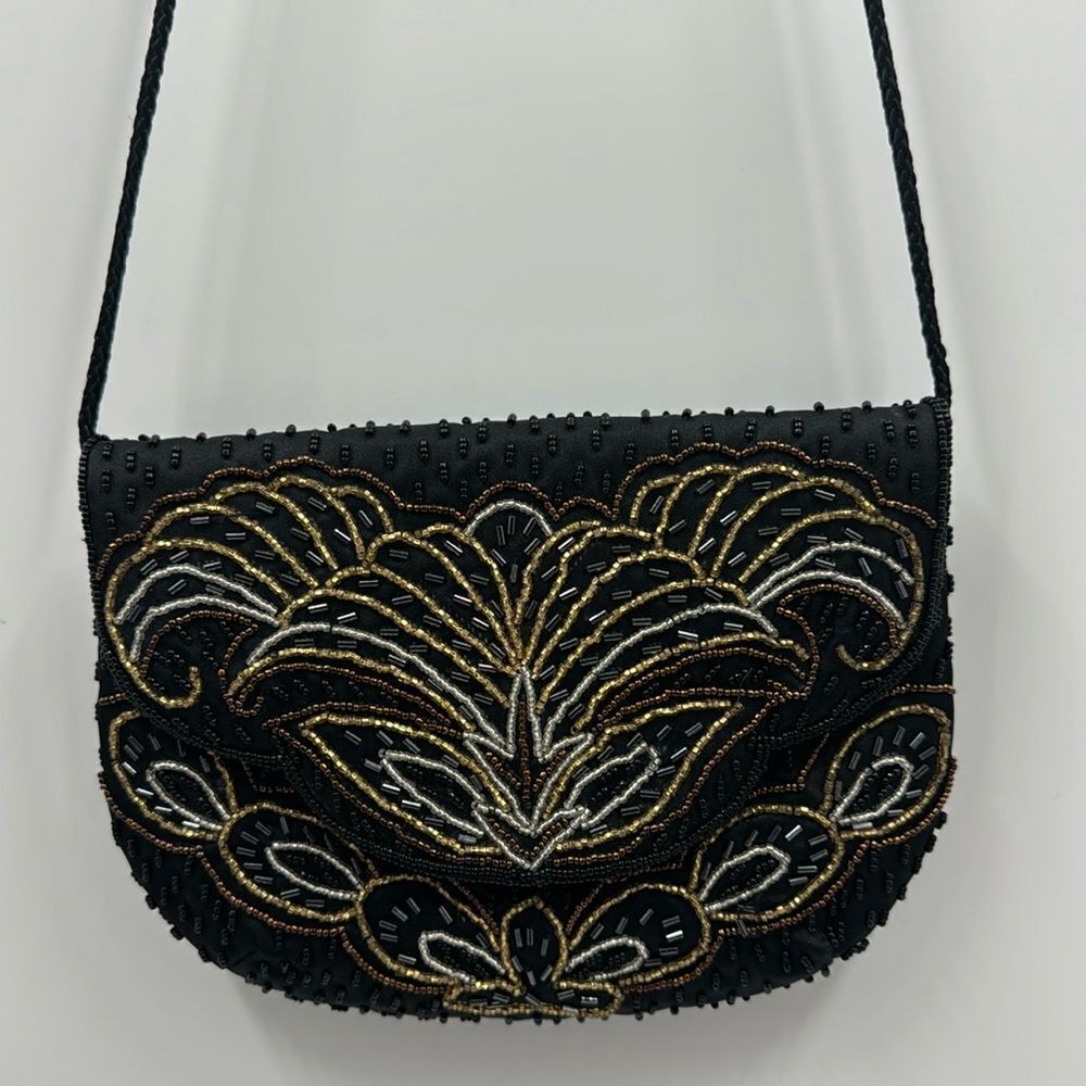 Beaded Evening Shoulder Bag by Carla Marchi.Handmade